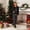 Mom, variant on Family Pajamas Matching Sets - 2 piece Black Christmas Tree with Santa Hat Print Long Sleeve Top and Pants Pjs, Matching Pajamas for Family Holiday Eve for 4 Years Pjs