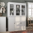 thumbnail image 2 of Palace Imports 100% Solid Wood Kitchen Pantry Storage Cabinet with Glass Doors, Adjustable Shelves and 2-Drawers, White, 2 of 6
