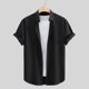 thumbnail image 1 of pstuiky camisetas para hombre, Blusa de manga corta con cuello redondo y empalme irregular para hombre ropa de hombre l, 1 of 4