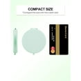 thumbnail image 2 of CozyNestFinds Compact Mirror for Purse, Double-Sided 1X/2X Magnifying Metal Pocket Makeup Mirrors(Round, Cyan), 2 of 8