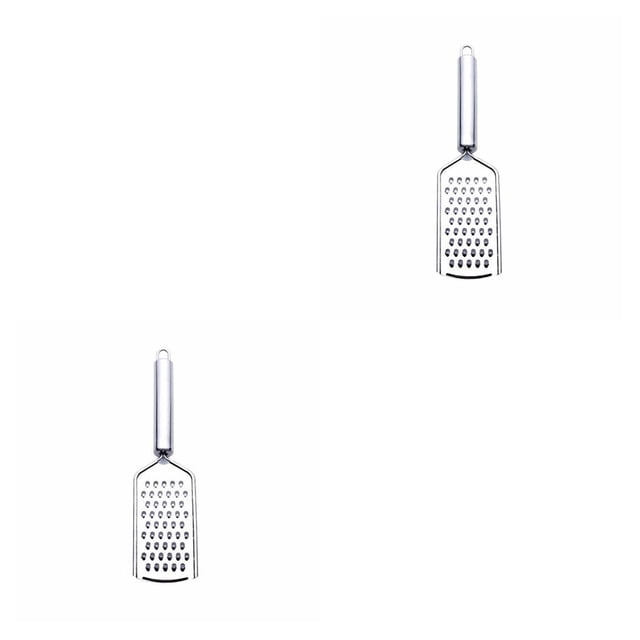 Kearding Rebanadora de verduras de acero inoxidable de mano ergonómica reutilizable lavable hogar restaurante mantequilla rallador fruta zanahoria Tipo 2 2piezas Kearding CBP054597