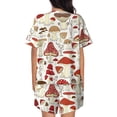thumbnail image 6 of Sigee Cartoon Mushrooms for Sleepwear Casual Pjs with Pockets Women's Pajamas Sets Shorts 2 Piece Short Sleeve Lounge Sets 4X-Large, 6 of 9