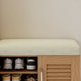 thumbnail image 5 of Multi-functional Shoe Storage Cabinet with Bench and 7+3 Compartments, Comfortable Cushioned Shoe Bench with Adjustable Layer Board, for Home Entryway, Hallway, Oak, 5 of 9