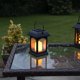 thumbnail image 1 of Linternas solares decorativas para exteriores de color negro mate con luces de vela LED parpadeantes a prueba de agua ZefeiWu 8390606910165, 1 of 1