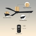 thumbnail image 5 of Matthews Fans - Irene-3H 3-Blade 52 Inch Flush Mount Ceiling Fan In Contemporary, 5 of 6