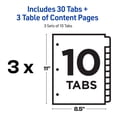 thumbnail image 5 of Avery Dividers, 10 Tabs, Ready Index (3 Sets of 11077), 5 of 9
