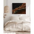 thumbnail image 3 of Brown Marble Wall Art for Living Room,Canvas Picture Wall Decor for Bathroom Bedroom,Gold Abstract Vintage Modern Ombre Art Painting Artwork for Office Kitchen Hallway Dining Room Home Decor 12"x16", 3 of 8