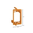 thumbnail image 4 of Carlon SC100RR Outlet Box, 4.32 in L, 2.52 in W, 1 -Gang, Non-Metallic, Orange, 4 of 5