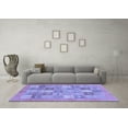 thumbnail image 3 of Ahgly Company Indoor Rectangle Abstract Blue Modern Area Rugs, 8' x 10', 3 of 4