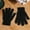 Black, variant on WTXUE Winter Knit Gloves for Adults Unisex Basic Gloves for Cold Weather Warm Stretchy Gloves Mittens for Running Driving Hiking Daily Use Outdoor Activities Beige One Size