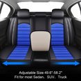 thumbnail image 4 of Car Seat Covers for Lexus 5-Seat Full Set, PU Leather Front Rear Auto Cushion Protector with Pillow for GS450h/ IS500/ LS460/ LS500/ LX570/ LX600 Black Blue, 4 of 14