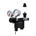 thumbnail image 2 of Aquarium Co2 Regulator DC Solenoid With Big Dual Gauge And Bubble Counter And Check Valve For CGA320/W21.8 Cylinder ,Easy Installation, 2 of 6