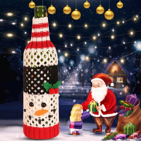 Christmas Wine Set Champagne Wine Set Christmas Red Wine Gift Bag Christmas Candy Bag Christmas Decoration For Hotel Party