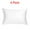 White 21"x31", variant on PiccoCasa 4Pcs Silky Satin Pillowcases Zippered Pillow Covers Queen White 21"x31"