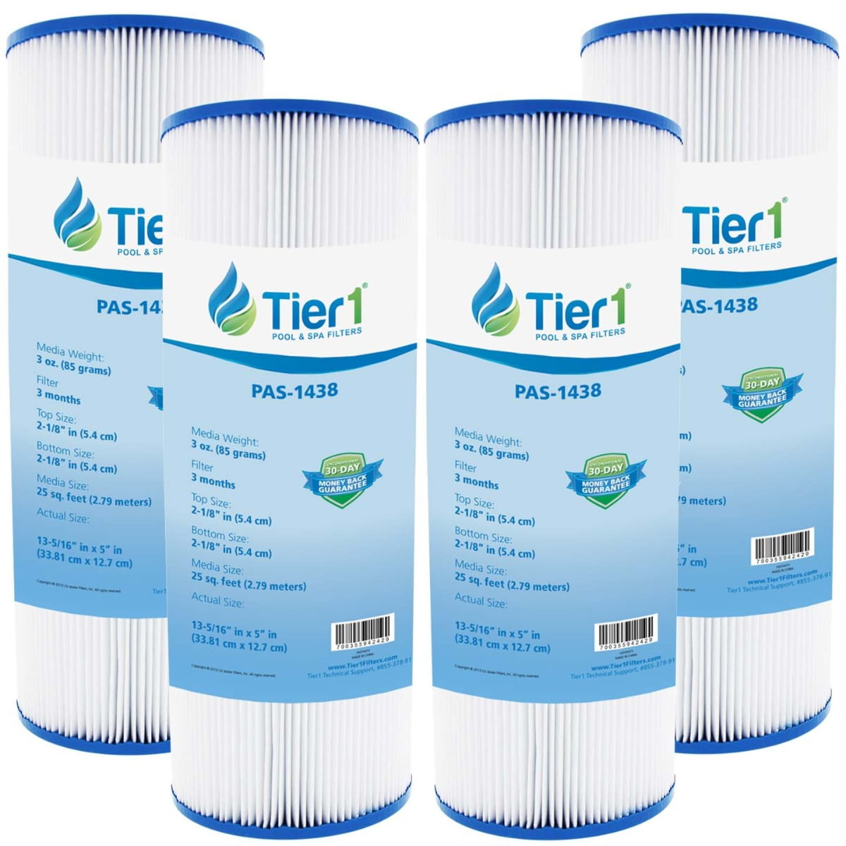 10 1/2 in 5 7/8 in x L Tier1 Pool & Spa replacement filter size D 