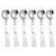 thumbnail image 1 of Caderos Plegables Picnic 6 PPCS Portable Plegable Spork Set 304 Vedina Acero Inoxidable para Acampar Senderismo, 1 of 9