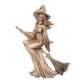 thumbnail image 1 of Figura decorativa de jardín de hadas con diseño de bruja nórdica en 3D y pentáculo. 16x7x20cm, 1 of 9