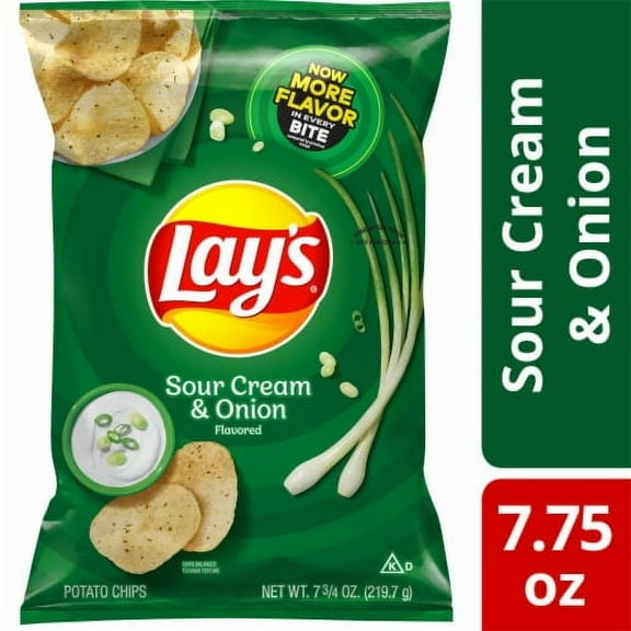 2X-Lay's Sour Cream and Onion Potato Chips - 7.75 oz