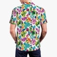 thumbnail image 6 of Wukai Watercolor Flowers Men’s Polo Shirts,Quick-Dry Athletic Shirt,Classic Fit Shirts-X-Large, 6 of 8