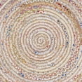 thumbnail image 4 of SAFAVIEH Cape Cod Hamilton Striped Area Rug, Ivory/Multi, 3' x 3' Round, 4 of 5