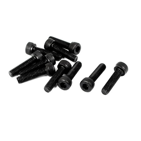 

M4 x 16mm Alloy Steel Hex Socket Cap Screws Bolts Black DIN 912 10 Pcs