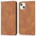 thumbnail image 1 of For iPhone 15 Plus PU Leather Phone Case Magnetic Closing Stand Wallet Cover, 1 of 5