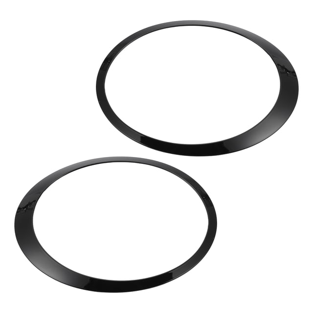 1 par de biseles de recorte de faros delanteros para Mini Cooper 2007-2015 No.51137149905/51137149906 tono plateado