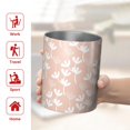 thumbnail image 5 of Floral 12oz Stainless Steel Coffee Mug – Double-Wall Insulated Cup with Spill-Resistant Lid, 360° Full-Print Design, Keeps Drinks Hot & Cold for Home, Office, Travel,Thanksgiving,Christmas, Spring, 5 of 5