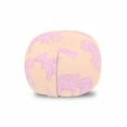 thumbnail image 1 of Animal Storage Toy Bag Chair, Repetitive Hand Drawn Like Elephants Sketch Designed in Floral Pattern, Stuffed Animal Organizer Washable Bag, Small Size, Pale Peach Pale Pink, by Ambesonne, 1 of 3