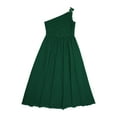 thumbnail image 3 of Miutii Kids Girls One Shoulder Evening Gown Lace Chiffon Christmas Party Dress Backless Ball Gown Green 12, 3 of 5