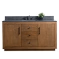 Vanity Art 60” Double Door Bathroom Vanity Bath Sink Cabinet with ...