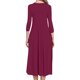 thumbnail image 4 of ICHUANYI Clearance Women Fashion Comfortable Button V-Neck Solid Color Casual Dress(Hot Pink, XXL) ICHUANYI WER2023081400912, 4 of 9