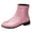 Pink, variant on Women's Sequin Glitter Ankle Boot Side Zipper Chunky Heel Round Toe Western Dressy Party Prom Booties