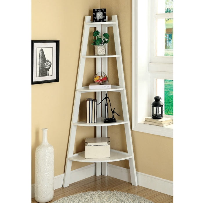 Modern Fivetier Corner Etagere Display Unit
