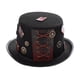 thumbnail image 2 of Moyic Sombrero de copa Steampunk gótico vintage con estilo, sombrero de disfraz de Cosplay con engranaje de cuerda Kits de decoración para fiestas, 2 of 6