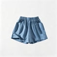 thumbnail image 2 of Asxite Plus Size Womens Pajamas Pants Elastic Waist Solid Pocket Casual Short Sleepwear, 2 of 5