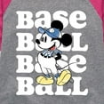 thumbnail image 3 of Mickey & Friends - Baseball Mickey - Toddler And Youth Girls Raglan Graphic T-Shirt, 3 of 5
