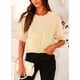 thumbnail image 3 of Suéter PRETTYGARDEN para Mujer de Punto Acanalado con Botones XL Beige, 3 of 8