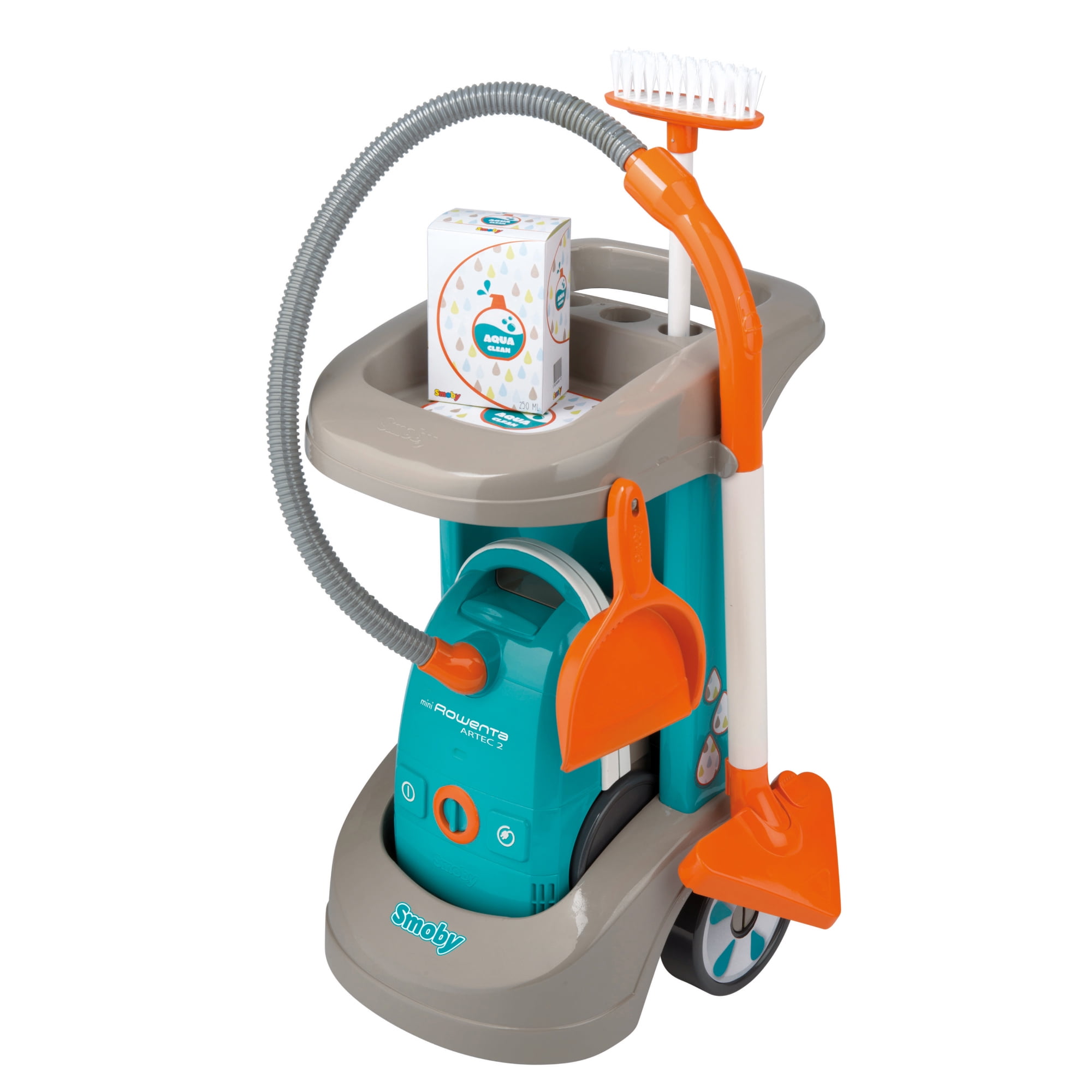 toy cleaning trolley with vacuum