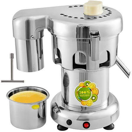 VEVOR 370 W 3-Speed Centrifugal Juicer, Silver