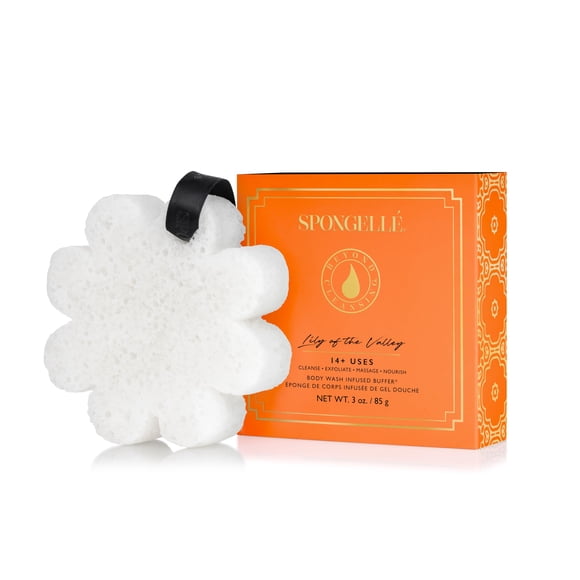 Gel de baño y esponja exfoliante SPONGELLÉ Lily of The Valley