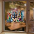 thumbnail image 3 of 1 Set Art Wall Sticker, Christmas Santa Claus Christmas Tree Self-Adhesive Wall Stickers, Window Bathroom Living Room Porch Home Decorative Wall Stickers, Removable Switch Stickers, Wall Decor Sticker, 3 of 5
