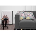 thumbnail image 3 of Ambesonne Vintage Throw Pillow Cover 2 Pack, Retro Geometric Shapes, 24", Navy Yellow Pink, 3 of 5
