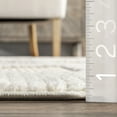 thumbnail image 6 of nuLOOM Lessie High/lLow Geometric Tassel Area Rug, 5' 3" x 7' 6", Ivory, 6 of 9