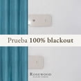 thumbnail image 2 of Cortinas Blackout para Recamara y Sala - Cortina 100% Blackout Look Lino - Aislamiento Térmico y Reducción Ruido - 2 Paneles - Cortinas 213 x 132cm Turquesa, 2 of 16