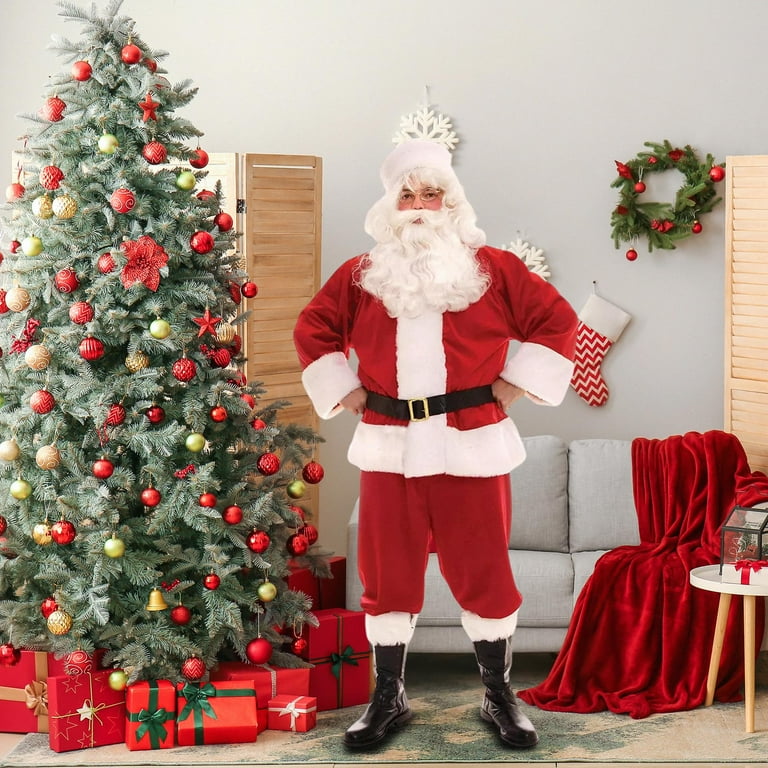 father christmas dressing gown Amazon.com: LVTFCO Hooded Christmas Costumes Father Christmas Hooded Cape  Adult Female Red Dress Cosplay Stage Costume Velvet,Red-M : Clothing, Shoes  & Jewelry