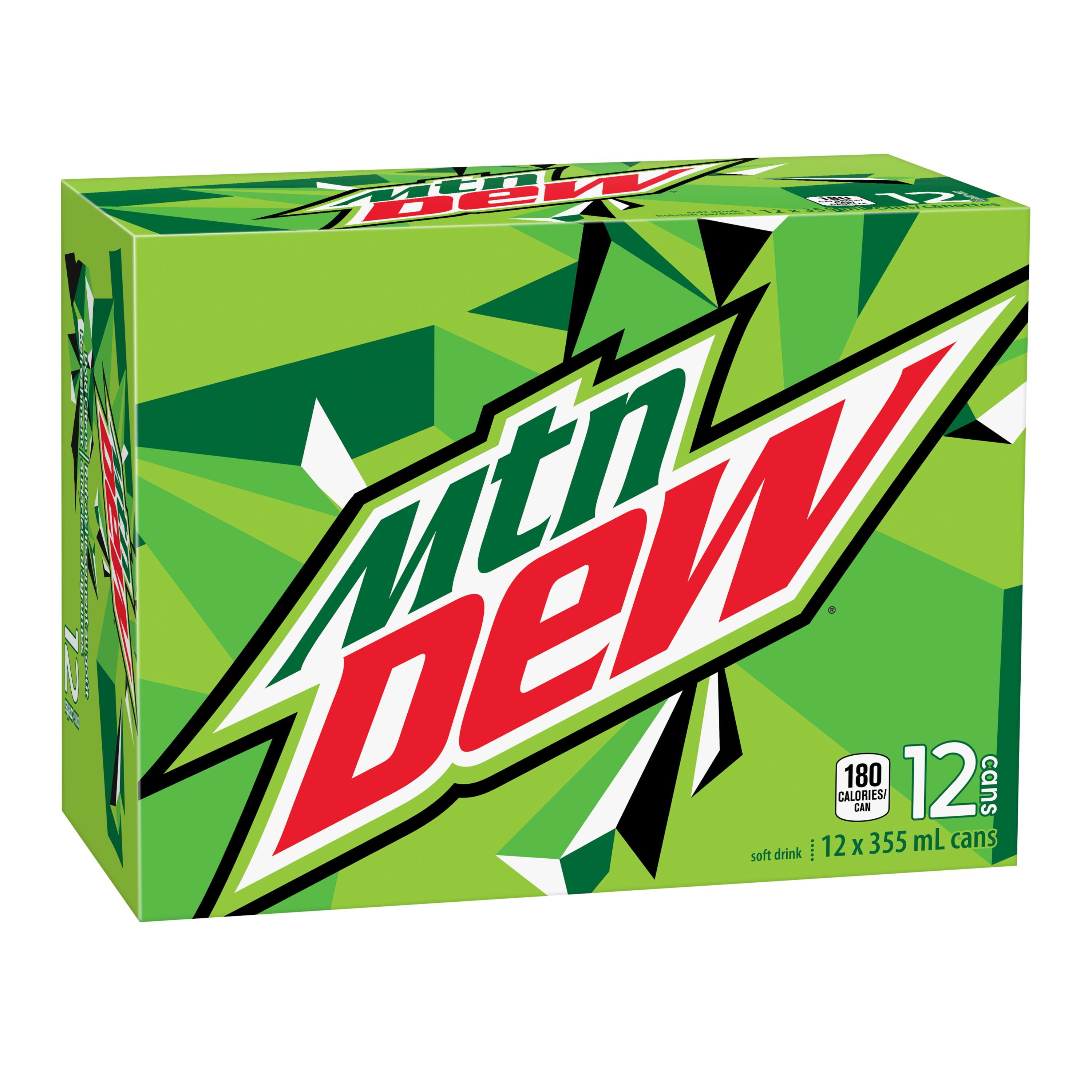 MTN Dew Soft Drink, 355 mL Cans, 12 Pack, 12x355mL