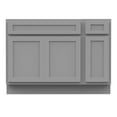 thumbnail image 5 of 51 in. W x 21 in. D x 32.5 in. H Bath Vanity Cabinet without Top in Gray, 5 of 5