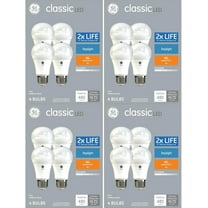 (case of 16 bulbs) GE classic LED, 6 watt, 480 lumen, daylight 5000K, Dimmable, medium base