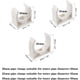 thumbnail image 1 of 50 abrazaderas de PVC, abrazadera de tubo de suministro de agua de PVC, 32 mm, 25 mm, 20 mm de diámetro interior, total: 50 unidades, color blanco XianweiShao 8390613998460, 1 of 1